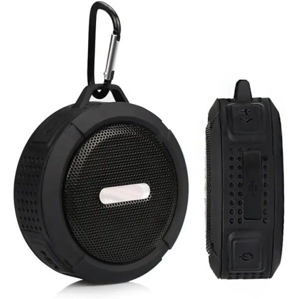 Mini trådlös Bluetooth högtalare utomhus vattentät bil trådlös bärbar duschresa med subwoofer Förbättrad bas inbyggd mikrofon för sportpool