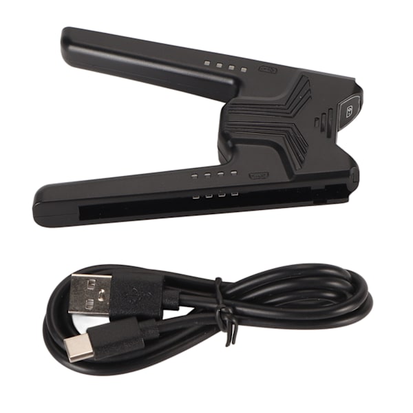Opladningsgreb til Switch Joy Con LED-indikator Høj effektivitet Type C Controller Comfort Håndtag Oplader til Switch OLED Sort