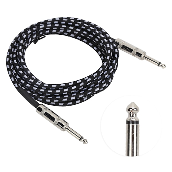 JORINDO Audio Gitar Kabel 6,35mm 1/4in 22AWG Musikinstrument Forsterker Ledning 3 m / 9,8ft JD6206