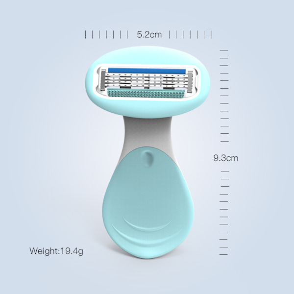 Deluxe Smooth Sensitive Dame Razor (Blå)
