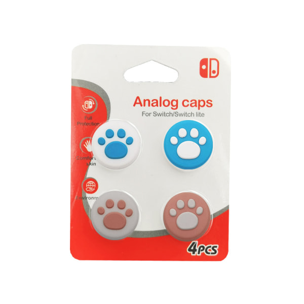 Cute Cat Claw Design Thumb Grip Caps Kompatibel med Switch & Switch Lite & Switch OLED, Joystick Cap Blødt silikonecover