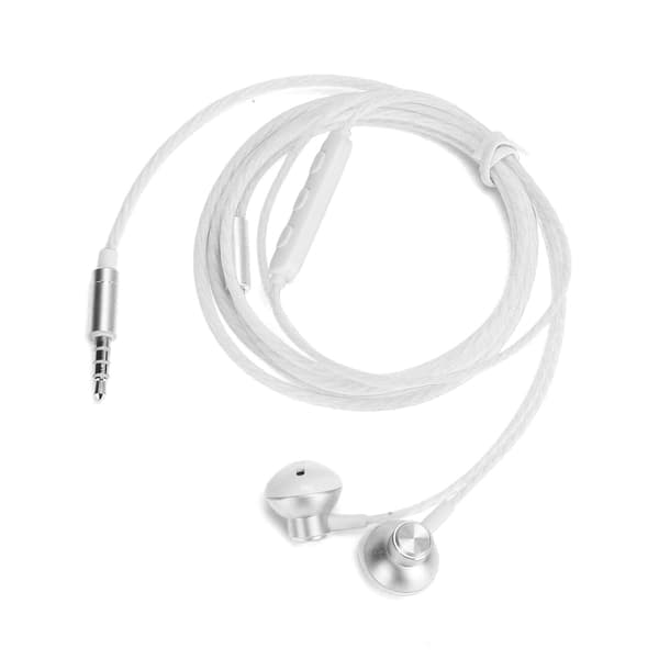 D20 Trådkontrollert hodetelefon Stereo ørepropper øretelefon med 3,5 mm plugg for Android/IOS
