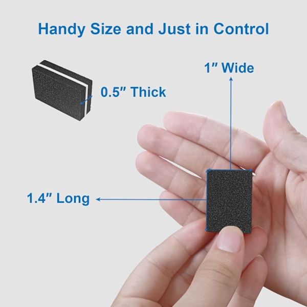 Nagelbuffertar (50-pack), Mini Buffer Block Nagelfil för Akrylnaglar och Naturliga Naglar, 100/180 Grit Nagelbuffer Block Bulk Buffning