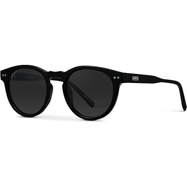 WearMe Pro Polarisoidut Klassiset Pyöreät Retro Naisten Aurinkolasit Black Frame