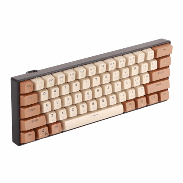 Mekanisk tangentbord 61 tangenter Färgblandningsljus Ergonomi Tangentlinjeseparation Typ C SpelTangentbord för Windows Linjär Action Switch