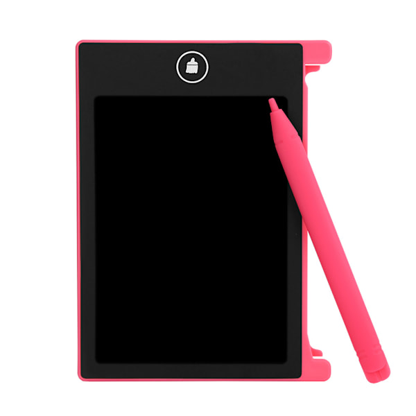 Digital bærbar 4,5 tommers Mini LCD-panel tavle skrivebrett for barn voksen rosa