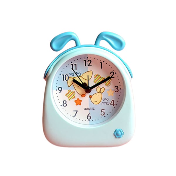 Tecknad djurväckarklocka, söt personlighet barns student säng väckarklocka, godisfärgad dekorativ bordsklocka