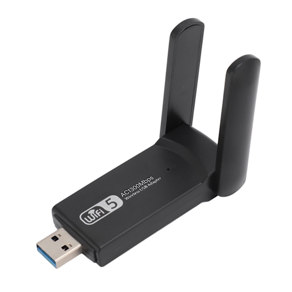 USB3.0 WiFi-adapter 2.4GHz 5GHz Dual 5Dbi Antenne WiFi Dual Band Nettverksadapter for Windows 11 10 for OS X for Linux
