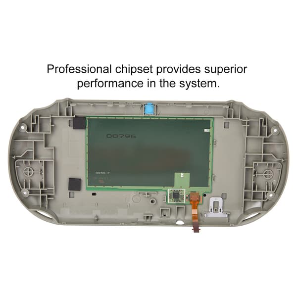 Erstatt spillkonsoll vert deksel for PS Vita 2000 PSV2000 (grå)