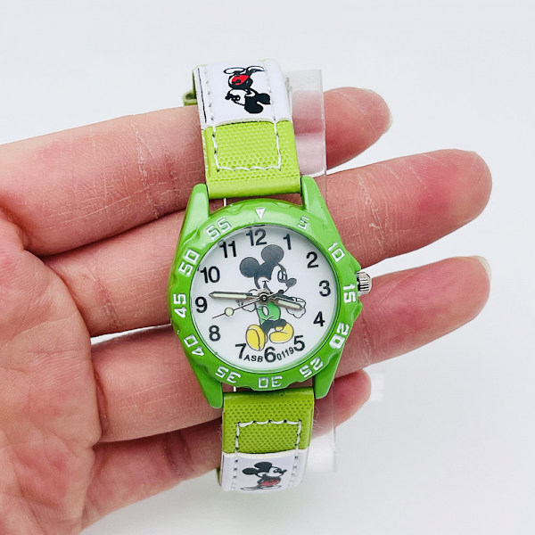 Mickey Mouse Analog Kvarts Klocka för Barn, Pojkar och Flickor att Lära sig Tiden