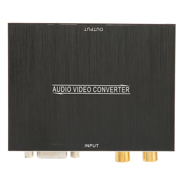 Audiokonverter VGA+3.5MM+RCA Audio til High Definition Multimedia Interface Adapter til PC DVD til XBOX Højttaler
