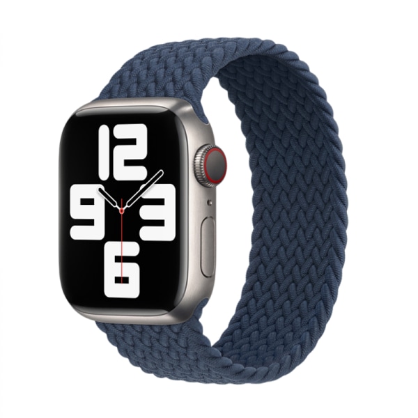 För Silikon Solo-rem, kompatibel Apple Watch rem 38mm 40mm 41mm 42mm 44mm 45mm, Elastisk silikonflätad elastisk sportrem för iWatch-serien