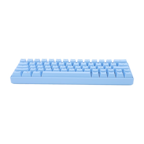 Mekanisk tastatur 64 nøkler hvitt lys 3 moduser ergonomisk layout 4 bryter valgfritt blått tastatur for WIN rød bryter