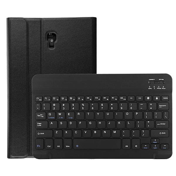 BT tangentbord skyddande fodral med smart sleep tangentbord för Samsung Galaxy Tab A2 10.5 svart