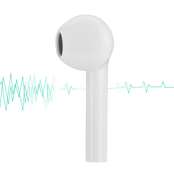I9 Mini Stereo Bluetooth-ørepropper Trådløst Bluetooth-headset Håndfri med ladeboks Hvit