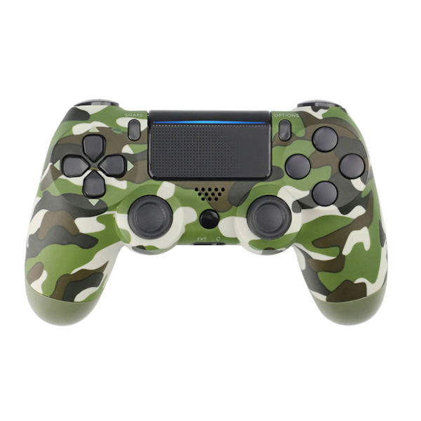Trådløs controller til PS4 med fuld funktion og høj følsomhed Bluetooth-håndtag til PS4 grøn camouflage
