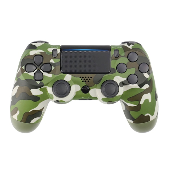 Trådlös handkontroll för PS4 med full funktion, hög känslighet, Bluetooth-handtag för PS4, grönt kamouflage