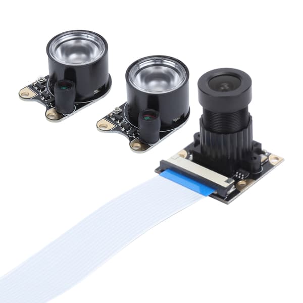 Kamera Moduuli Raspberry Pi 4B/3B+/3B 5 MP Infrapunayökuvaus+Valoherkkä Lamppusarja