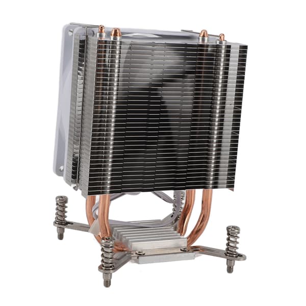 9CM CPU-køler 2 kobbervarmerør Farverige lyseffekter DIY Installer computer CPU-køleventilatorer til bundkort