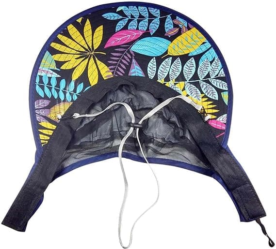 Solhatter for kvinner Bred brem Solhatt UV-beskyttelse Caps Floppy Beach Packable Visor navy blue