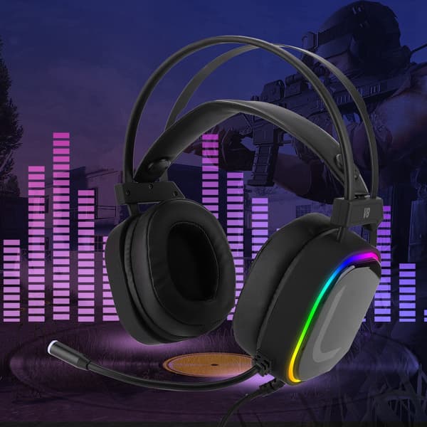Høj kvalitet 3D Virtual Surround Sound VR Game Headset(USB+3.5)