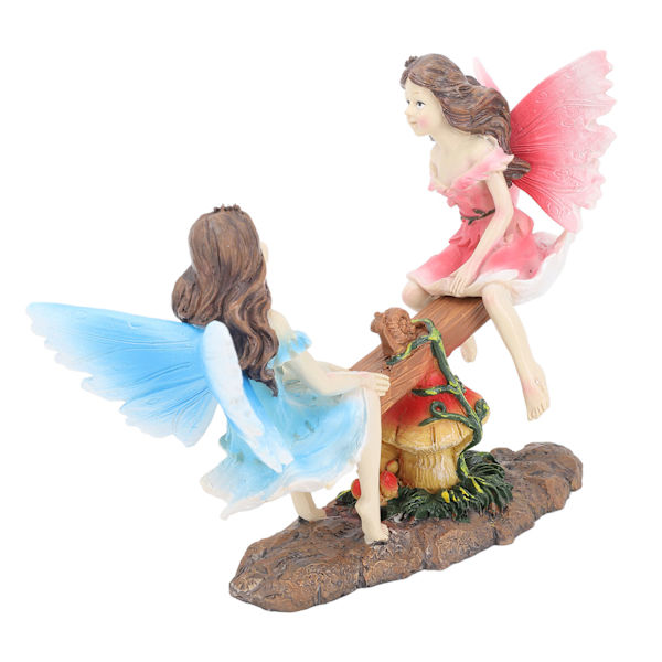 Fe Figur Ornament Gynge Figur Harpiks Realistisk Figur Dekoration til Have Hjem Stue Kontor