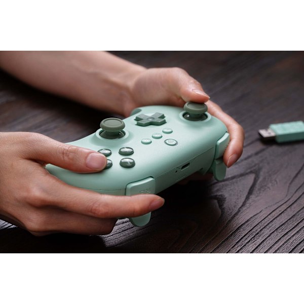 8Bitdo Ultimate C 2.4g trådløs controller til Windows PC, Android, Steam Deck og Raspberry Pi Green