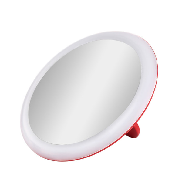 LED kompakt spegel, USB laddning, bärbar, upplyst, sminkspegel | Perfekt för axelväskor, handväskor och skönhetsbehov för resor