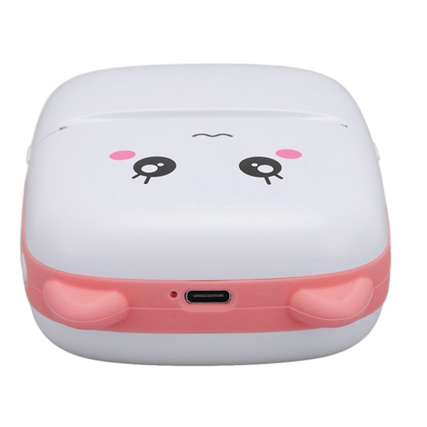 Mini-lämpötulostin, kannettava Bluetooth-taskutulostin opiskelijoille, väärät kysymykset, valokuvat, vaaleanpunainen