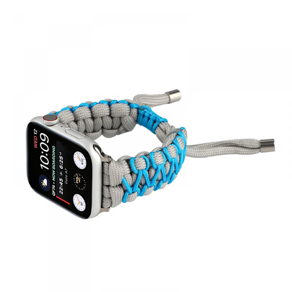 Paracord Watch Band Justerbar Flätad Rem för Apple Watch 38/40/41mm Armband Nylon Flätad Watch Band Ersättning
