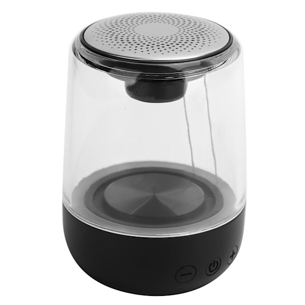 Bluetooth 5.0 Trådløs Højttaler Støjreduktion HIFI Stereo Lyd Subwoofer med LED Lys Sort