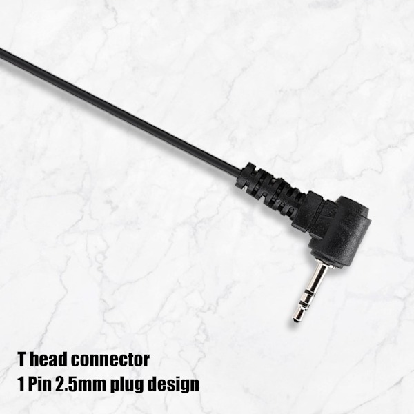 2 kpl ABS T-pää 1-nastainen 2,5 mm:n pistoke Radiopuhelin Walkie Talkie -kuulokemikrofoni Sopii useimpiin Motorola-malleihin