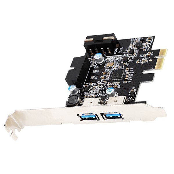PCI-E 2-port USB 3.0 -nousukortin laajenninsovitinkortti Windows XP / Vista -käyttöjärjestelmälle