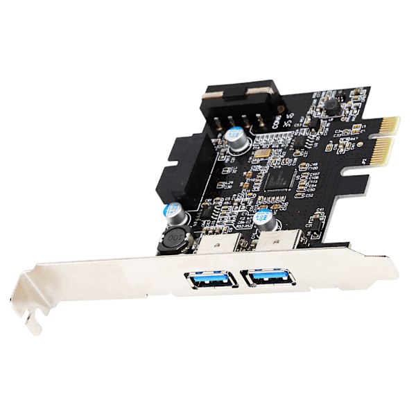 PCI-E 2-port USB 3.0 Riser Card Extender Converter Adapter Kort til Windows XP / Vista