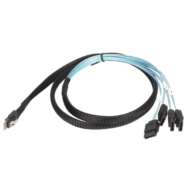 SAS-kabel SFF‑8654‑4 SATA 7-bens arraydisk Hurtigere transmission Mini PVC-computertilbehør 1 meter / 3,3 fod