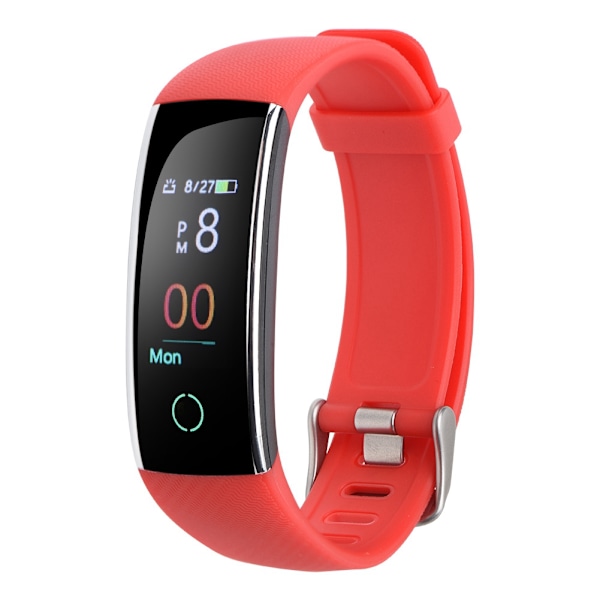 Heart Rate/Blood Pressure Monitor Smart Bracelet Messages Remind Step Tracker Bracelet - Red