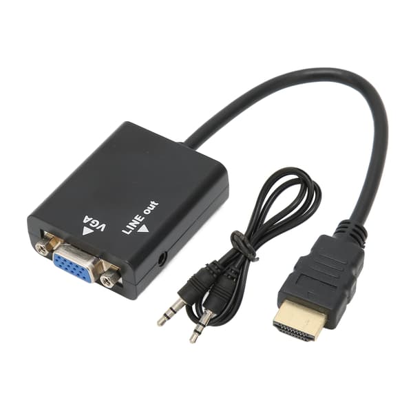 HD Multimedia Interface til VGA 1080P Full HD Anti-korrosjon Liten Kompakt HD Multimedia Interface til VGA Adapter