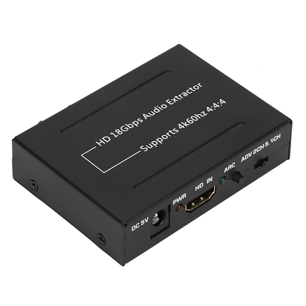 HDMI til HDMI 18 Gbps lyduttrekker 4K * 2K SPDIF + RCA l  R