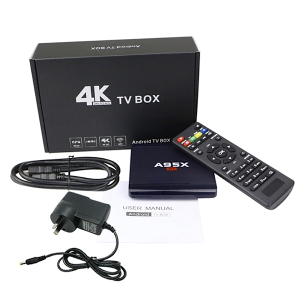 S905W 2GB 16GB HDMI 2.0 DLNA Smart TV Box Android-järjestelmällä ja kaukosäätimellä