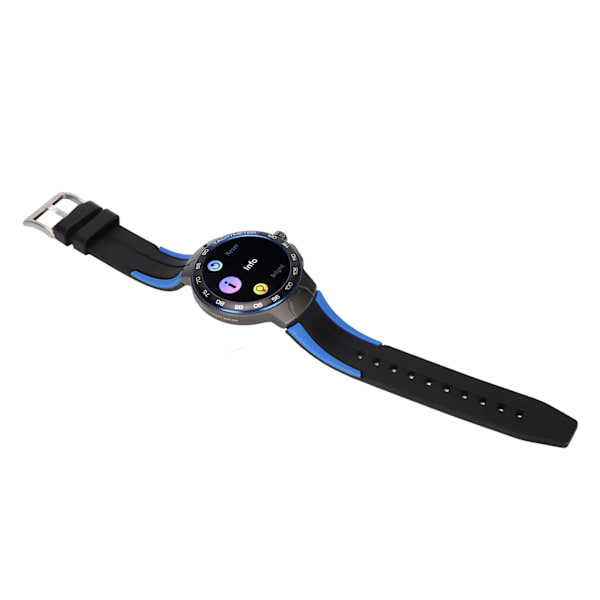E15 Rund Smart Armbånd Sports Tracking Fitness Watch Skridttæller Søvnmonitor med 1,28 tommer IPS Farveskærm Blå