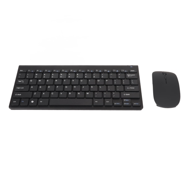 Smart Wireless Keyboard Mouse Kit Silent LED Indicator Vandtæt Strømbesparende Kompakt Tastatur Mus Sæt til Office Sort