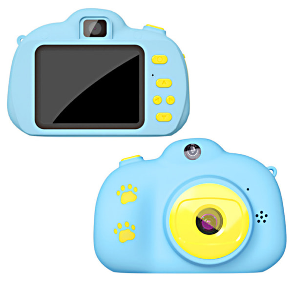 Kids Selfie digitalkamera, barnekameraer for småbarn med 1080P video, bærbart og oppladbart lekekamera for jenter med 32 GB SD-kort (blått)