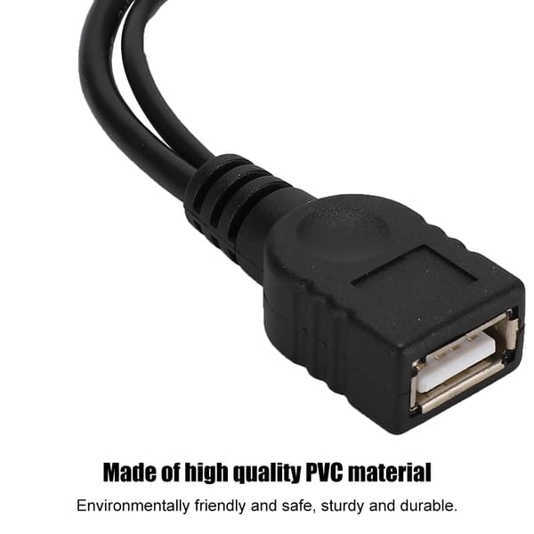 Micro USB til USB Hun OTG Vært Adapter Datakabel med Strømkabel til Mobiltelefon