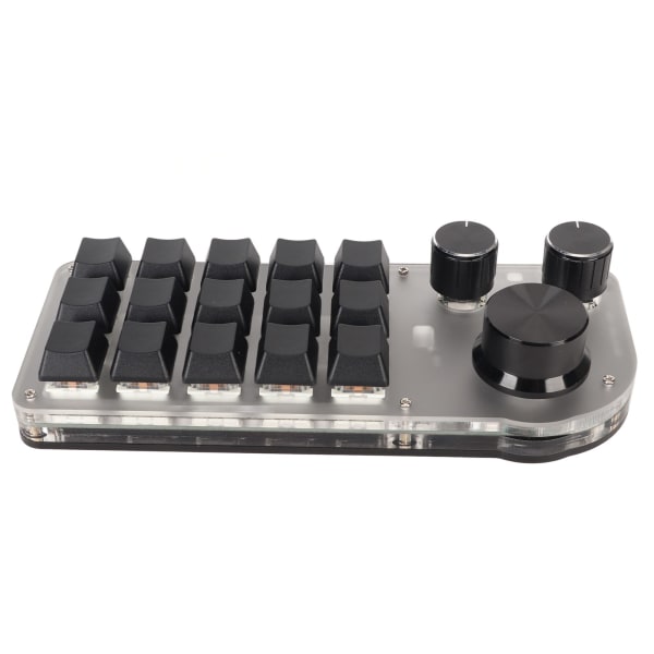 USB Mini 15 Key Keypad med 3 Knapper Type C Kablet Bluetooth 2.4G Trådløs Tre Forbindelsestilstande DIY Programmerbar Tastatur