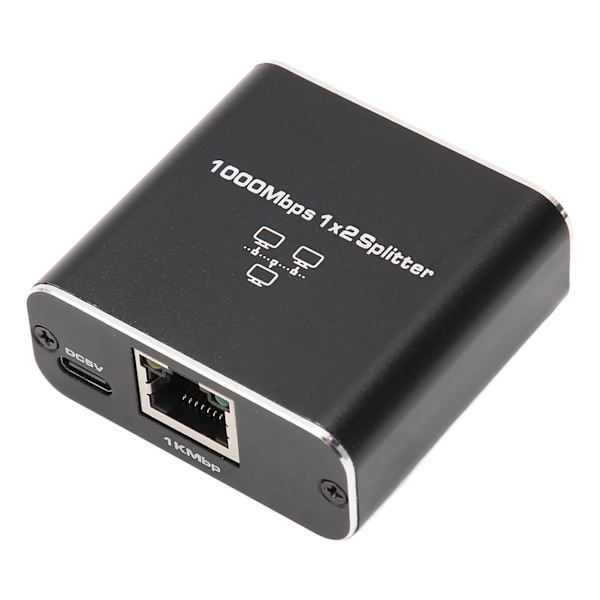 1000 Mbps Ethernet-kabelsplitter 1 til 2 Kompatibel med Cat5 Cat5e Cat6 Cat7 To enheder deler RJ45-netværkssplitter
