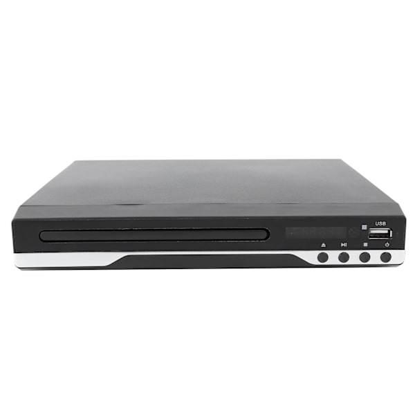 Bærbar DVD-afspiller Video Disc Play-enhed Hjemme-lyd- og videoudstyr Sort 100-240VUS