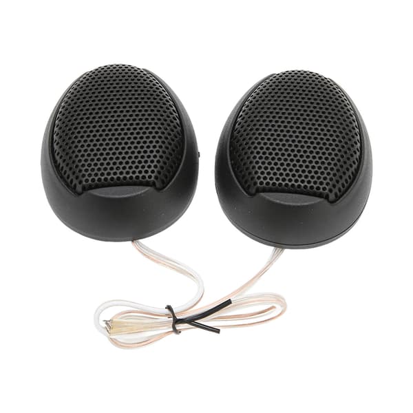 2 stk. bil-tweetere 98dB 1000W dome-interiør stereo-lydhøjttaler til lydsystem sort