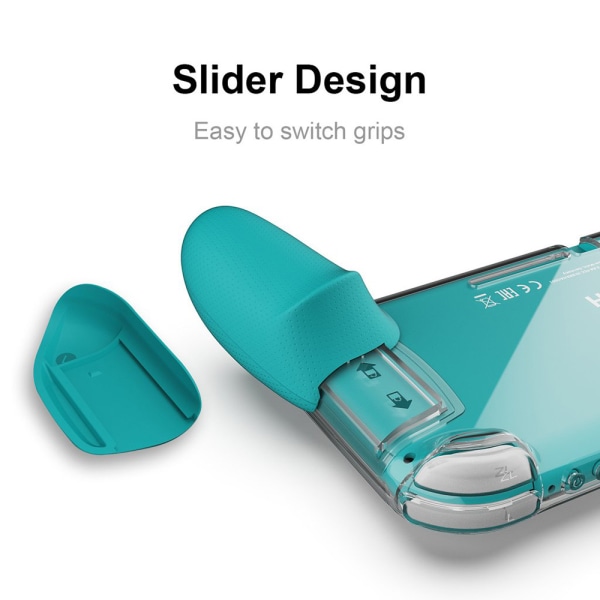 GripCase Lite Bundle: En komfortabel beskyttelsesveske med utskiftbare grep [for å passe alle håndstørrelser] for Nintendo Switch Lite