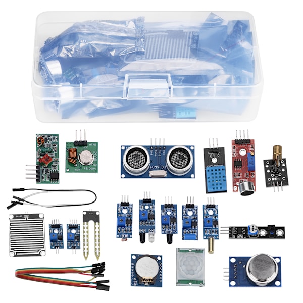 16IN1 aloitusanturimoduulisarjat Raspberry Pi 2B -mallille DIY-komponentit laatikkokotelo