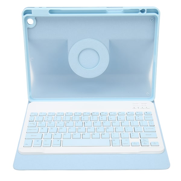 Tastaturdeksel med pennholder for IOS-nettbrett 10,2 tommer 2019 7. generasjon 10,2 tommer 2019 8. generasjon 10,2 tommer 2020 9. generasjon blå